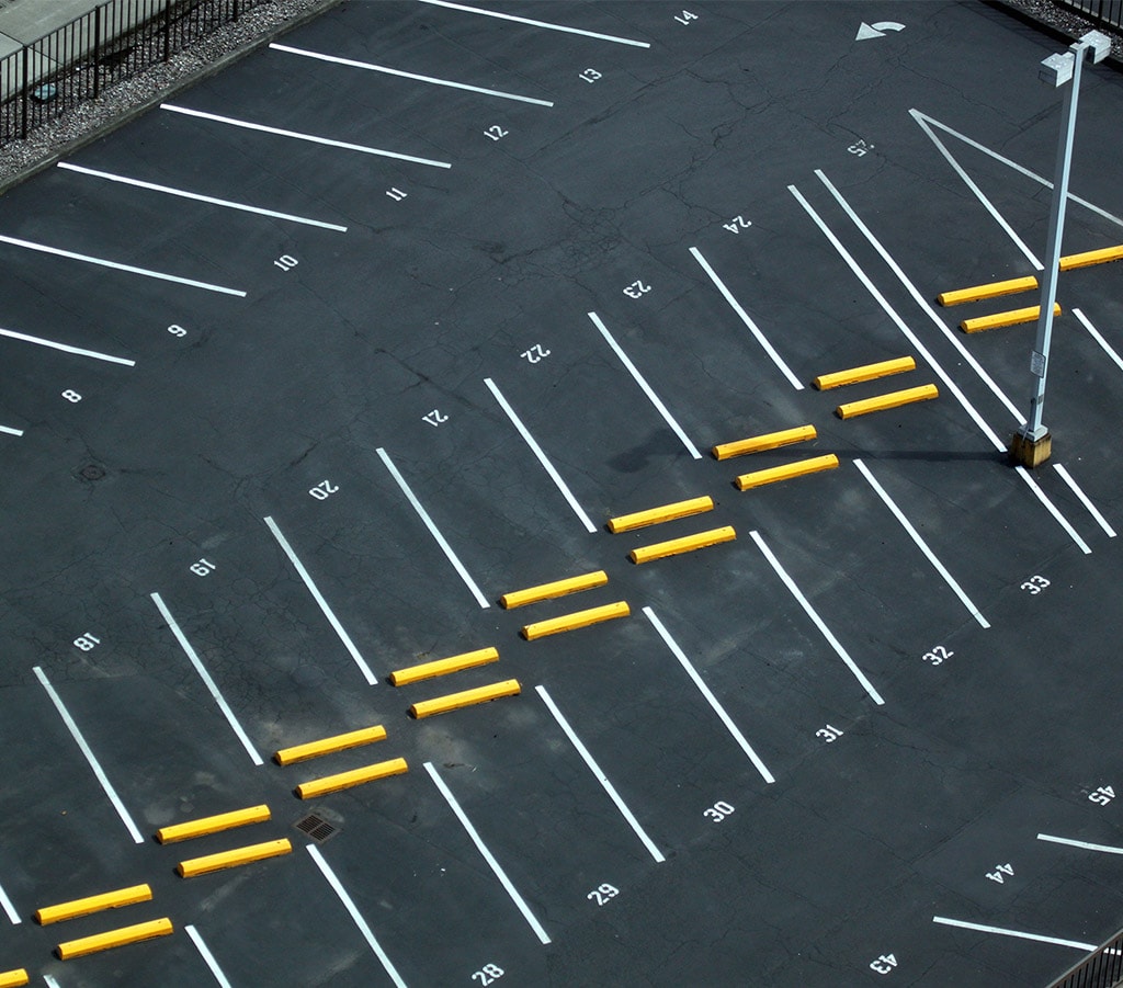 Parking Lot Concrete Curbs